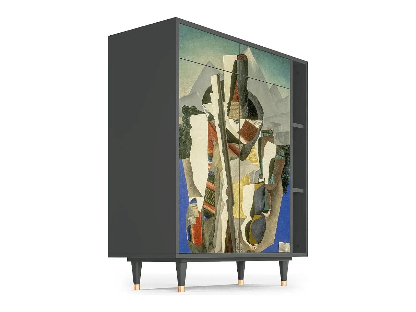 Aparador - 96х110х41 cm - BS6 - The Cubist Paintings , Antracita