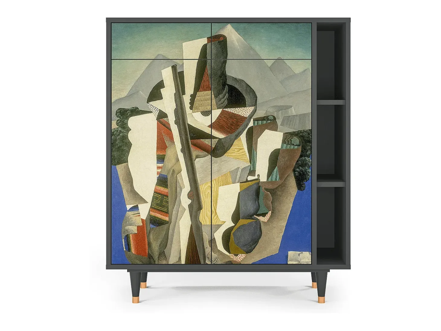 Aparador - 96х110х41 cm - BS6 - The Cubist Paintings , Antracita