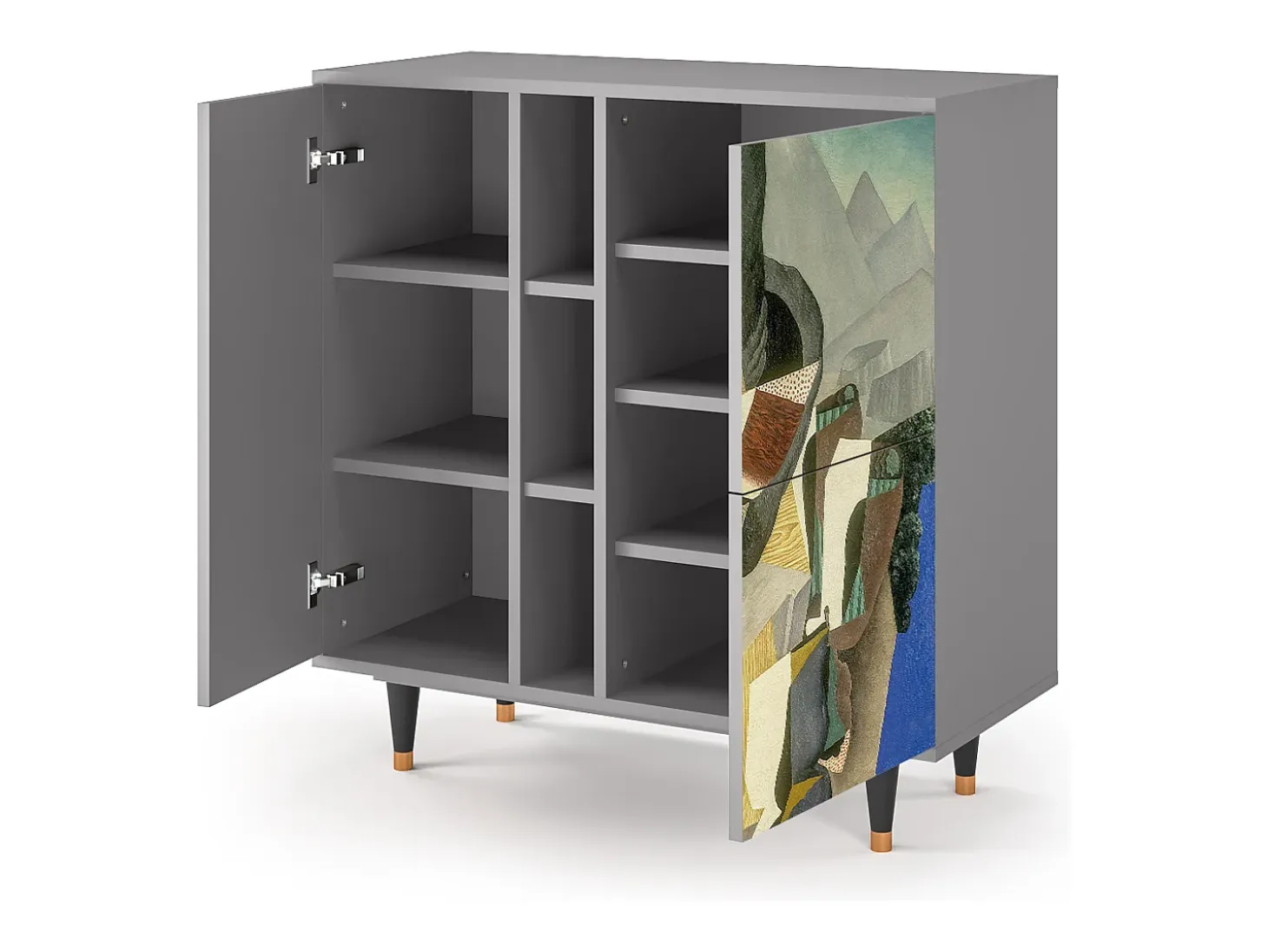Aparador - 94х96х41 cm - BS5 - The Cubist Paintings , Gris