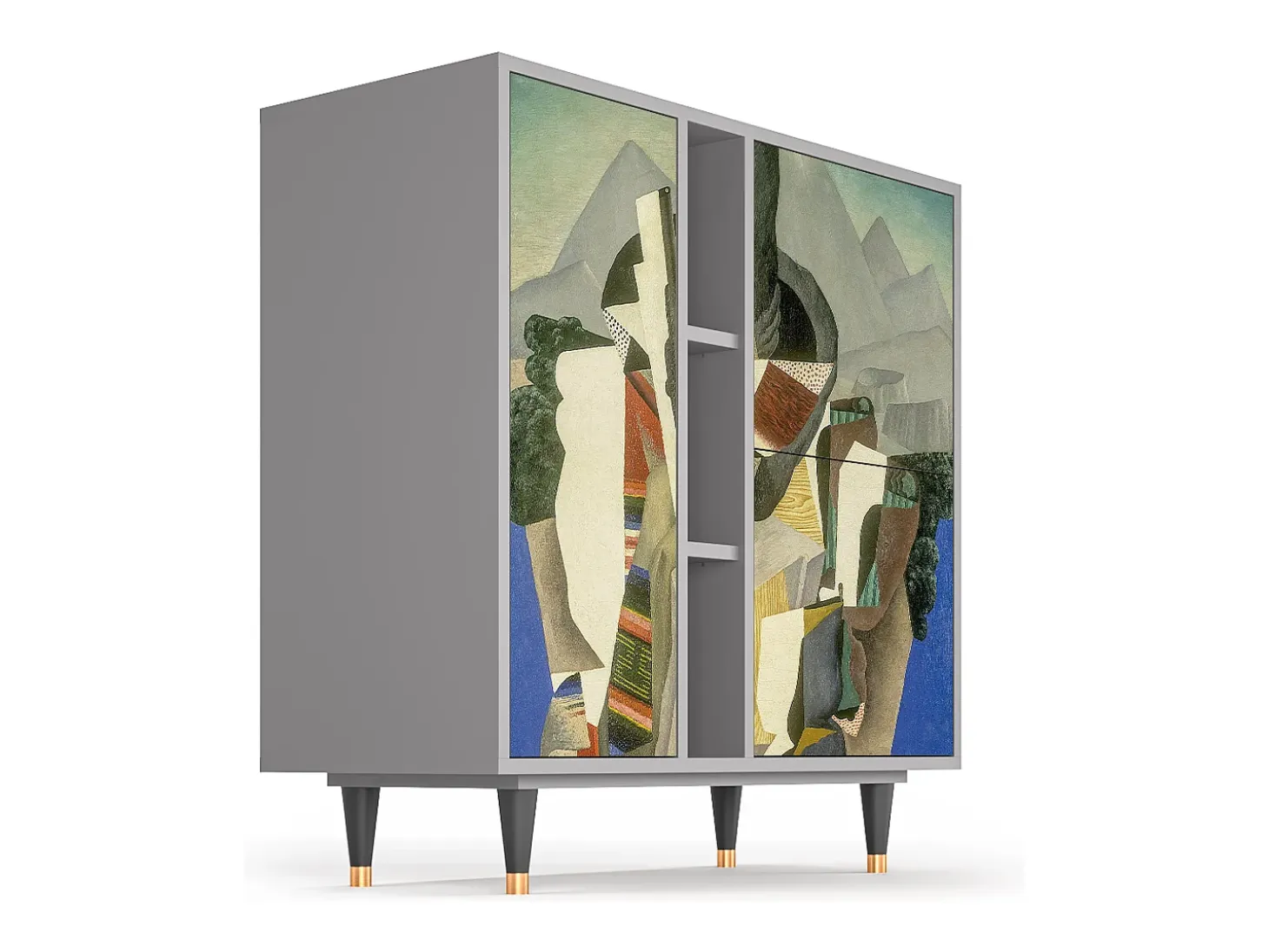 Aparador - 94х96х41 cm - BS5 - The Cubist Paintings , Gris