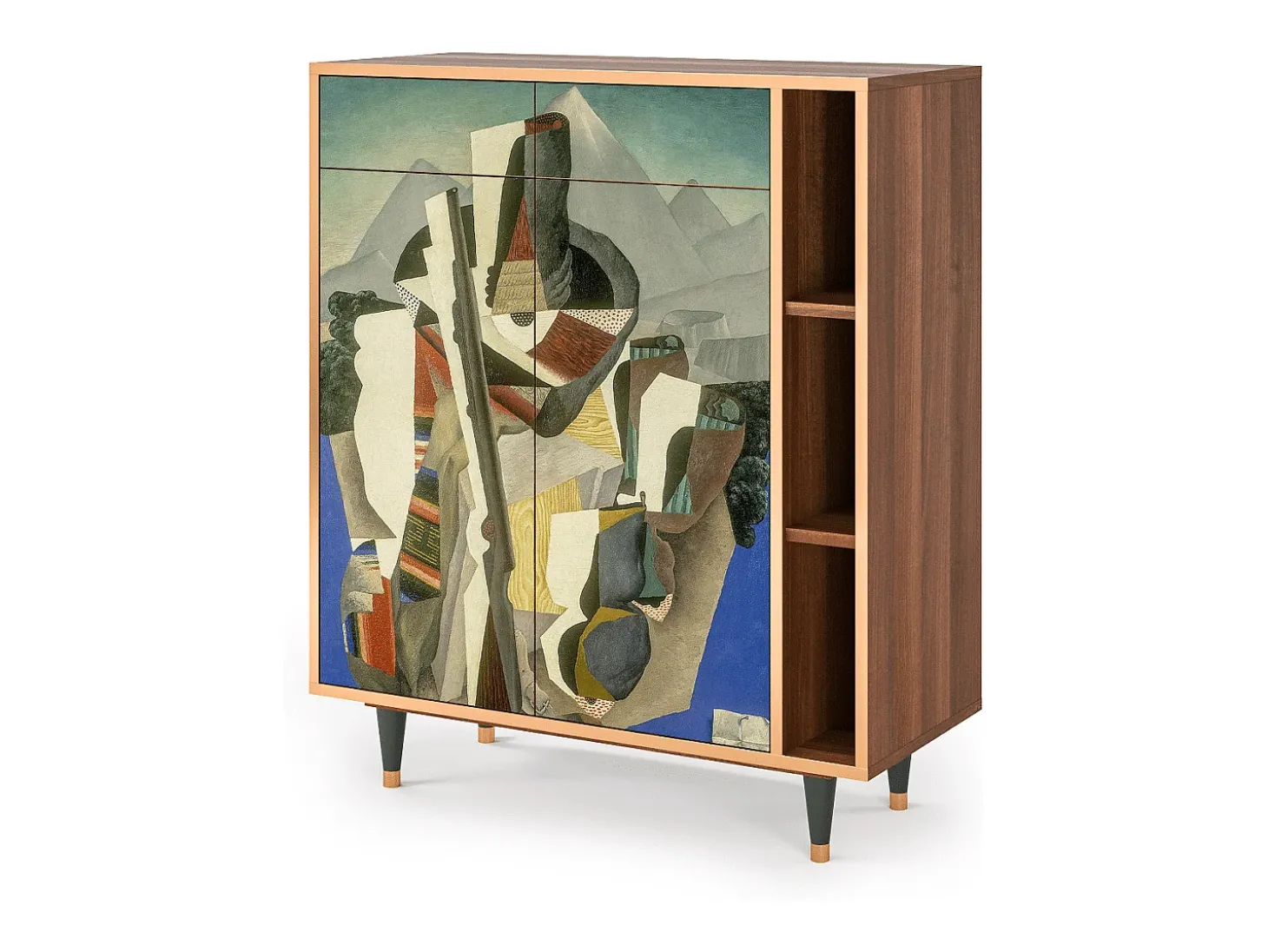 Aparador - 96х110х41 cm - BS6 - The Cubist Paintings , Nogal