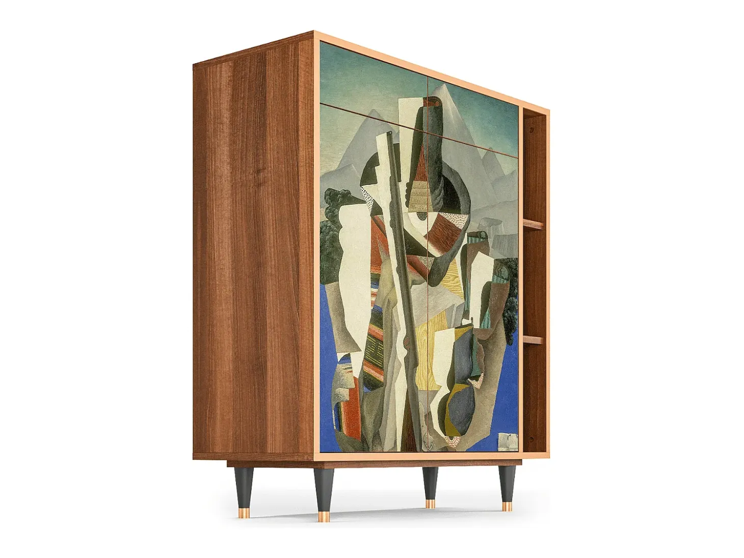 Aparador - 96х110х41 cm - BS6 - The Cubist Paintings , Nogal