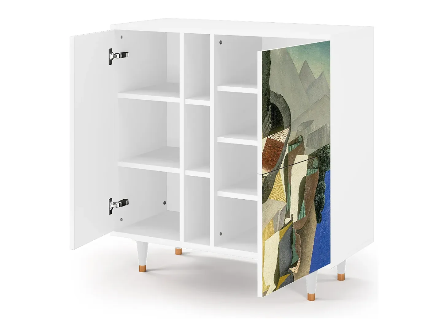 Aparador - 94х96х41 cm - BS5 - The Cubist Paintings , Blanco