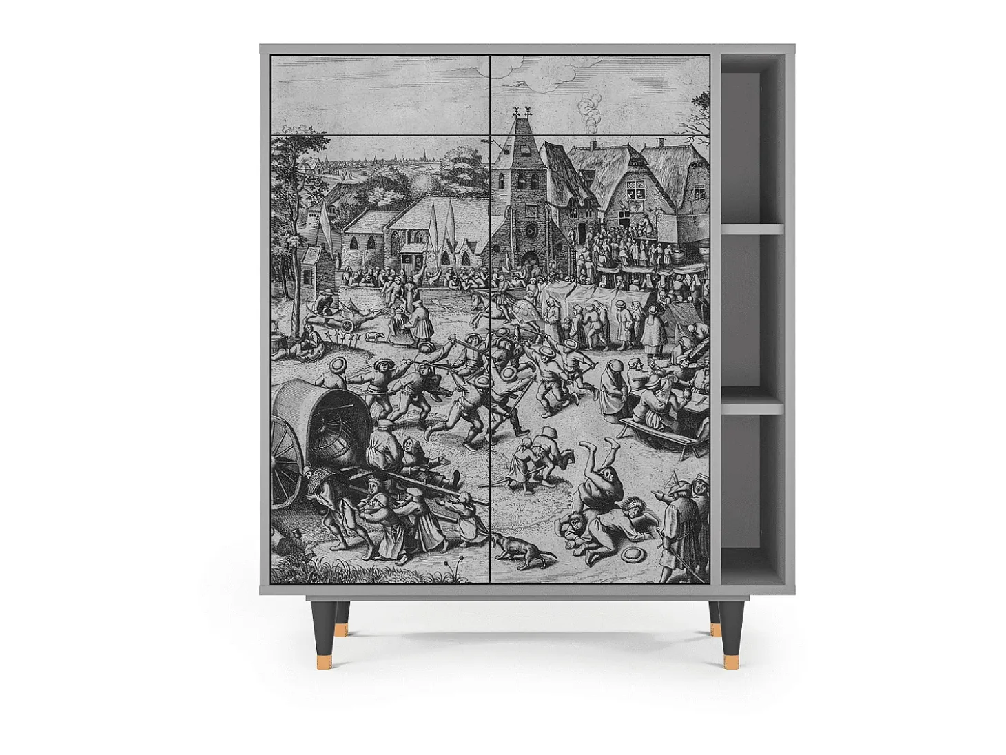 Aparador - 96х110х41 cm - BS6 - The Festival of Saint, Gris