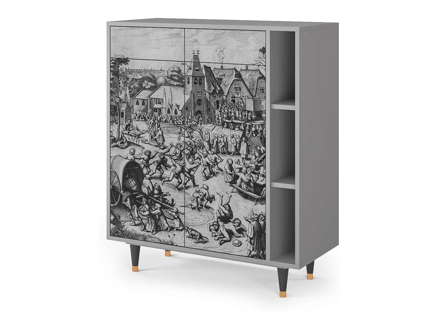 Aparador - 96х110х41 cm - BS6 - The Festival of Saint, Gris