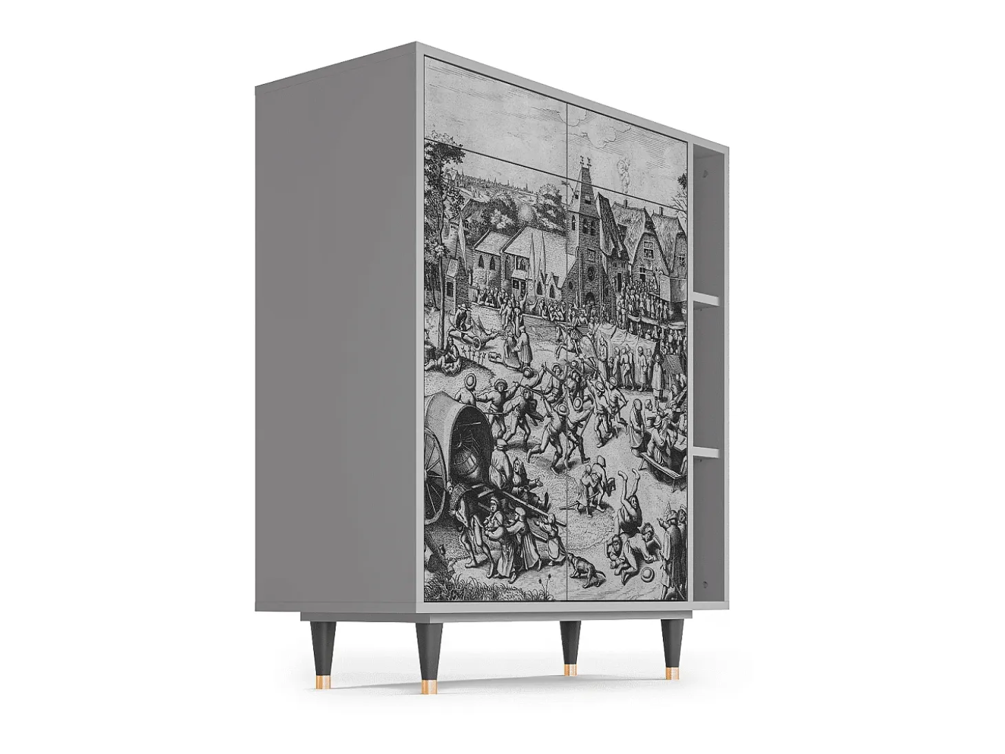 Aparador - 96х110х41 cm - BS6 - The Festival of Saint, Gris