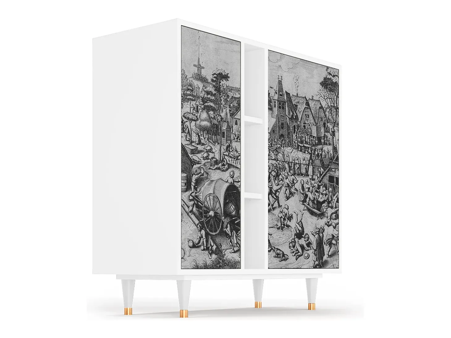 Aparador - 94х96х41 cm - BS5 - The Festival of Saint, Blanco