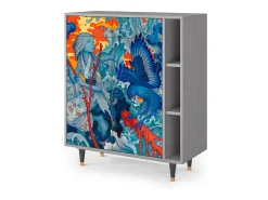 Aparador - 96х110х41 cm - BS6 - The Girl - James Jean, Gris