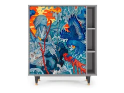 Aparador - 96х110х41 cm - BS6 - The Girl - James Jean, Gris