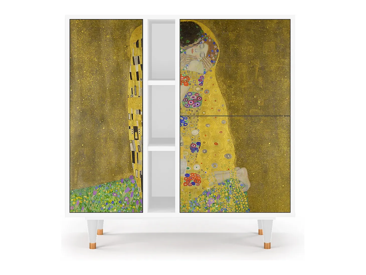 Aparador - 94х96х41 cm - BS5 - The Kiss by Klimt , Blanco