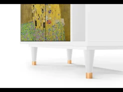 Aparador - 96х110х41 cm - BS6 - The Kiss by Klimt , Blanco