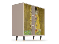 Aparador - 94х96х41 cm - BS5 - The Kiss by Klimt , Latte