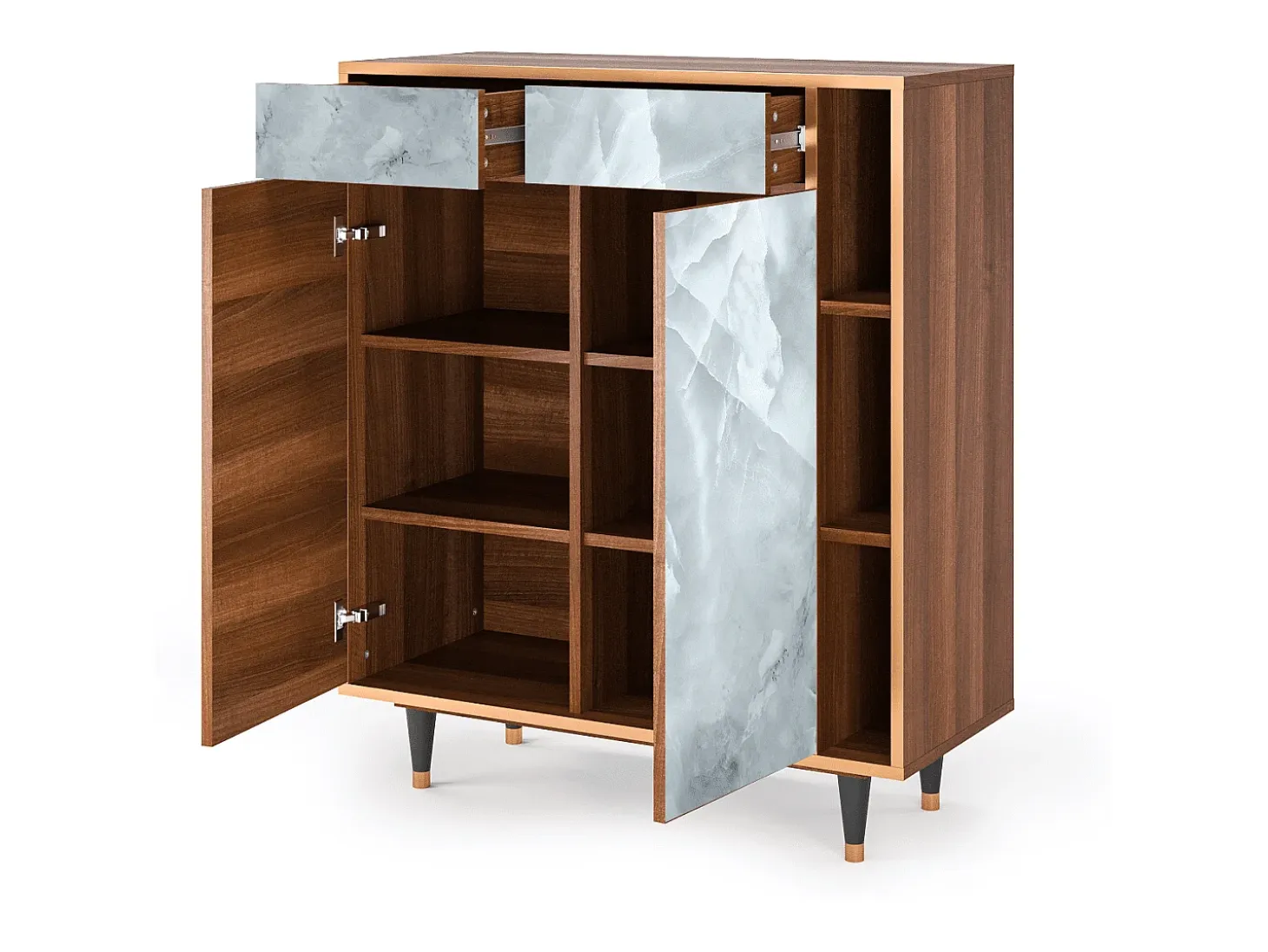 Aparador - 96х110х41 cm - BS6 - The Onyx, Nogal