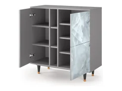 Aparador - 94х96х41 cm - BS5 - The Onyx, Gris