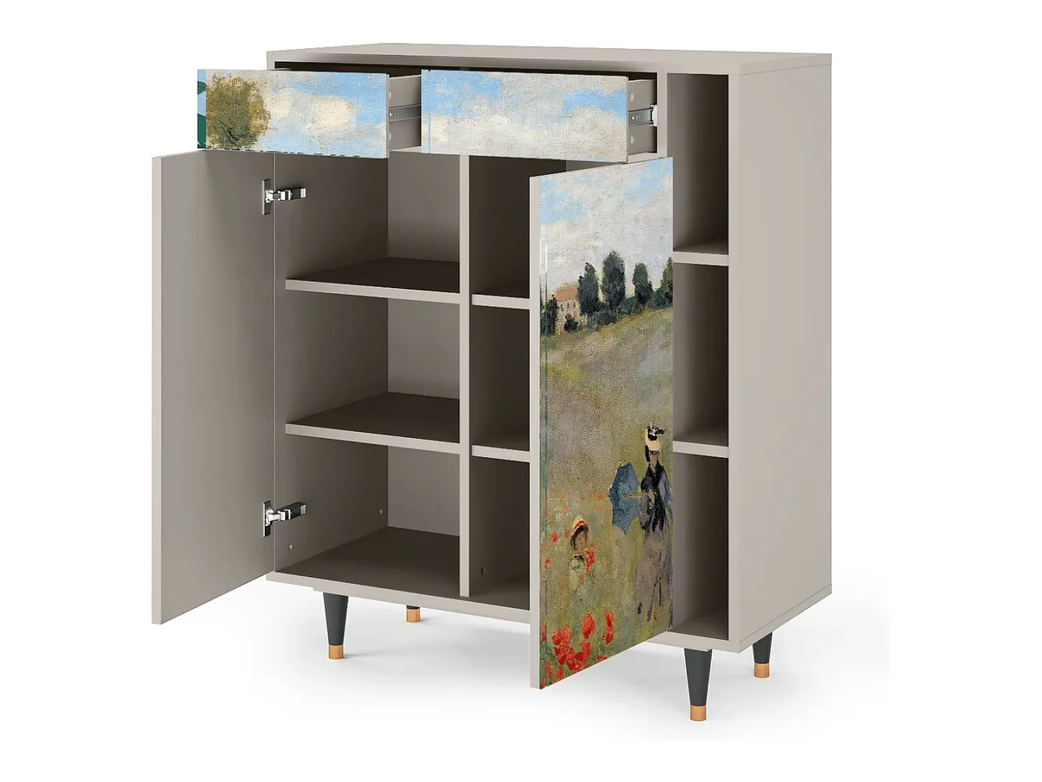 Aparador - 96х110х41 cm - BS6 - The Poppy Field , Arena