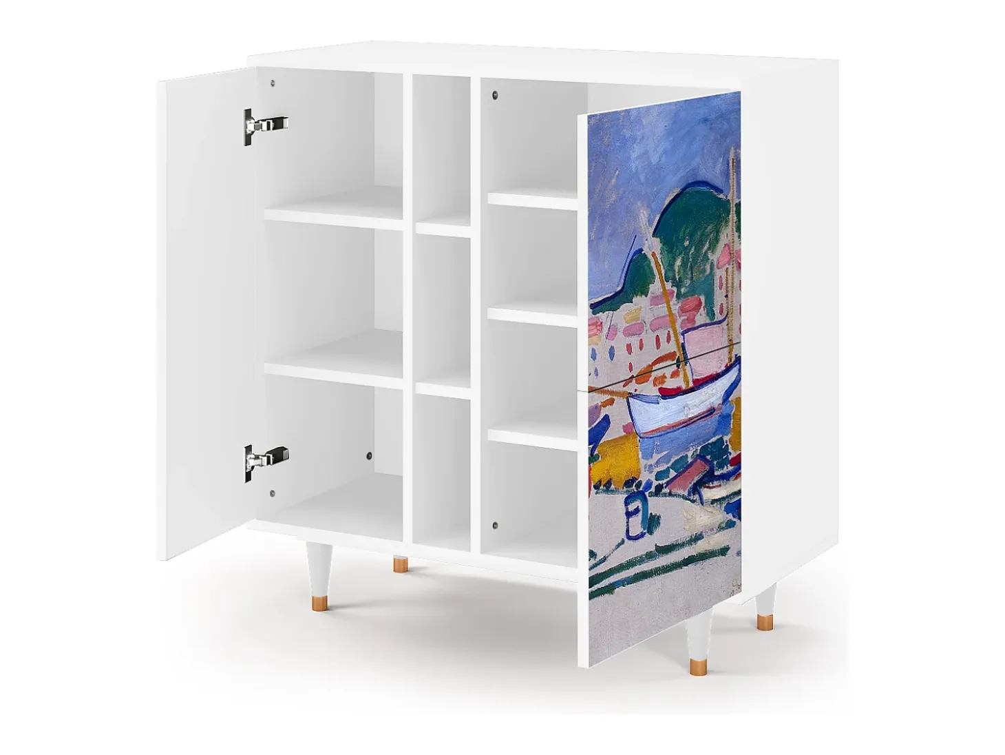 Aparador - 94х96х41 cm - BS5 - The Port of Collioure , Blanco
