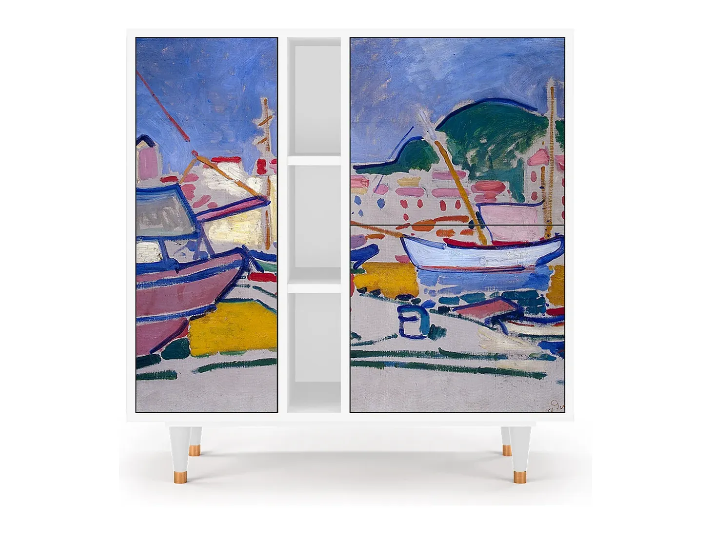 Aparador - 94х96х41 cm - BS5 - The Port of Collioure , Blanco
