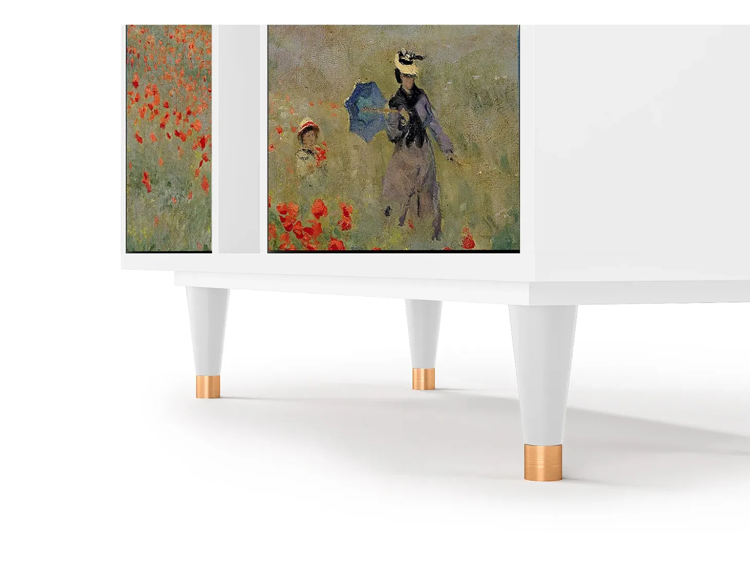 Aparador - 94х96х41 cm - BS5 - The Poppy Field , Blanco