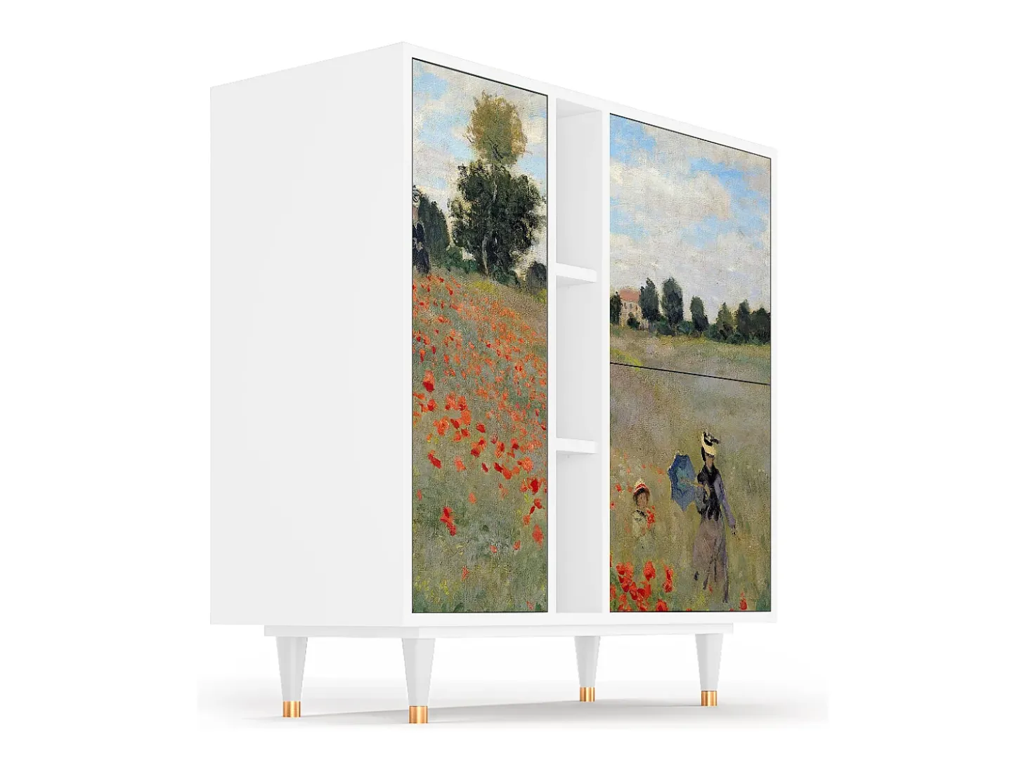 Aparador - 94х96х41 cm - BS5 - The Poppy Field , Blanco