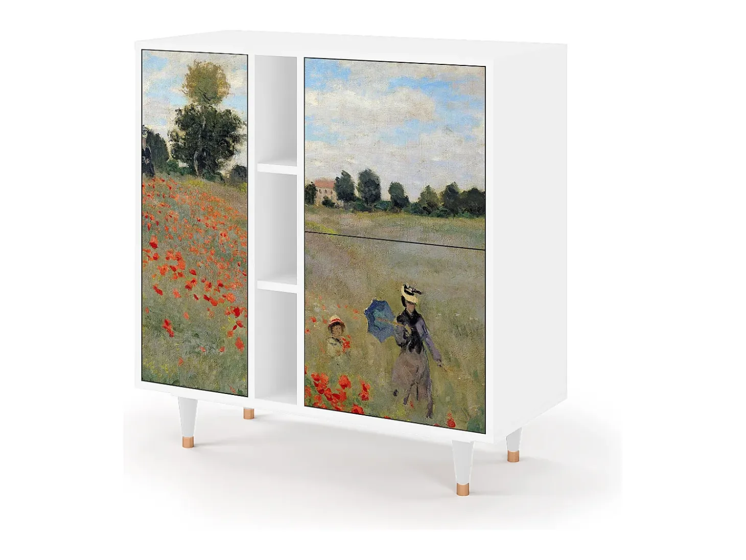Aparador - 94х96х41 cm - BS5 - The Poppy Field , Blanco
