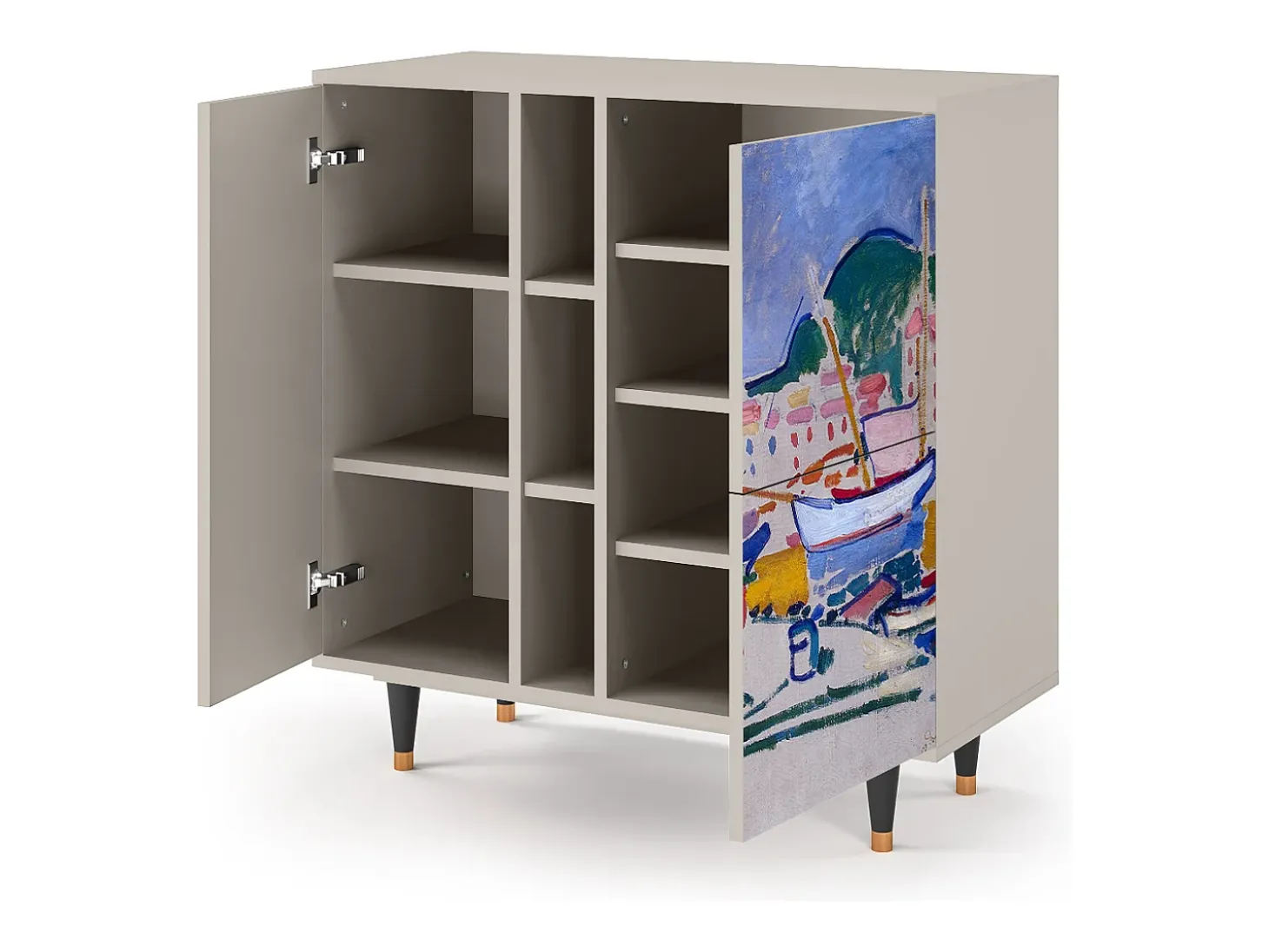 Aparador - 94х96х41 cm - BS5 - The Port of Collioure , Arena