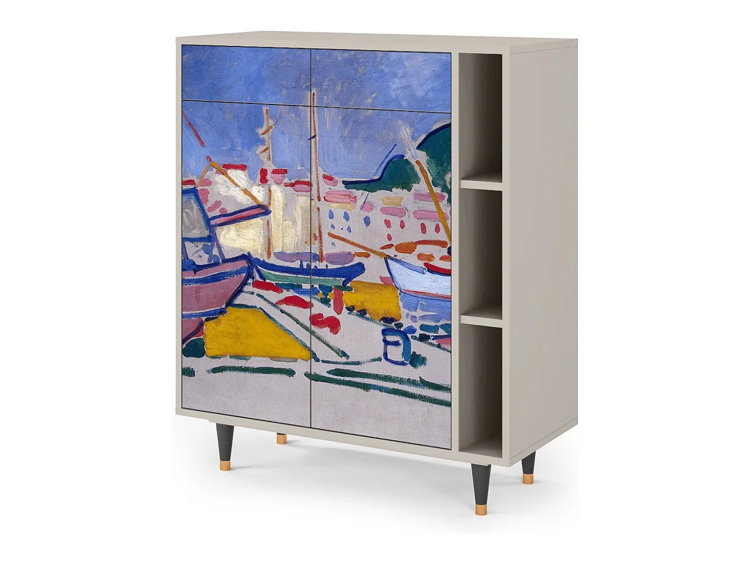 Aparador - 96х110х41 cm - BS6 - The Port of Collioure , Arena