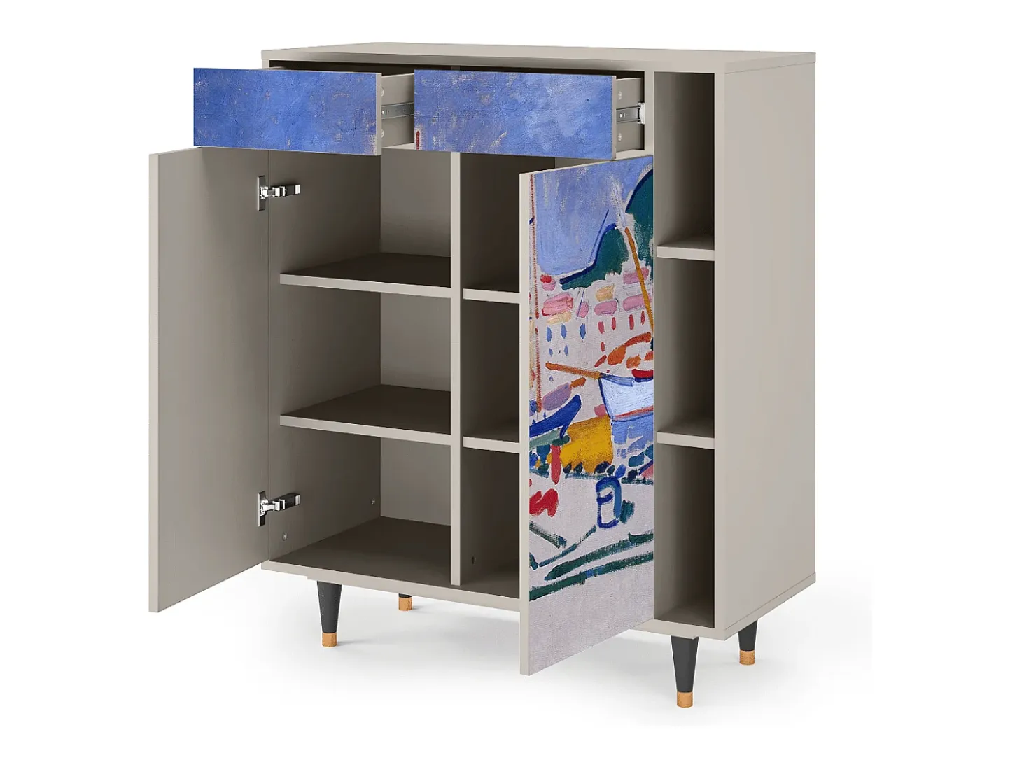 Aparador - 96х110х41 cm - BS6 - The Port of Collioure , Arena