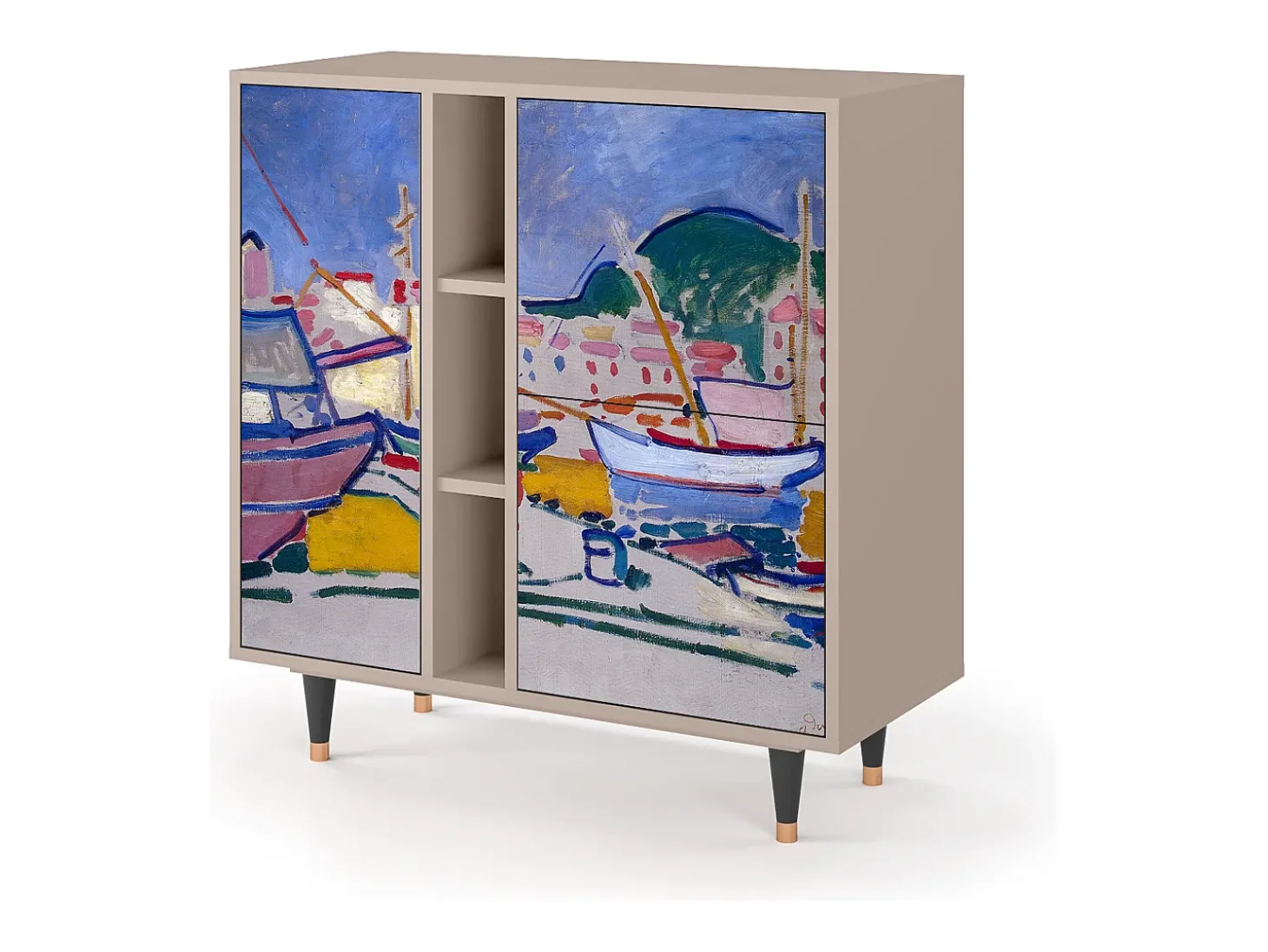 Aparador - 94х96х41 cm - BS5 - The Port of Collioure , Latte