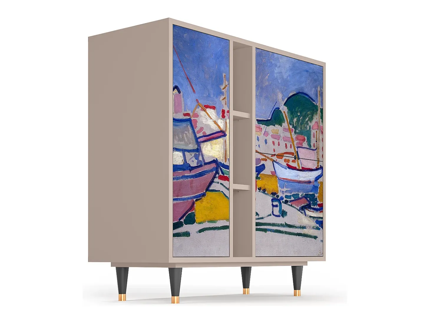 Aparador - 94х96х41 cm - BS5 - The Port of Collioure , Latte