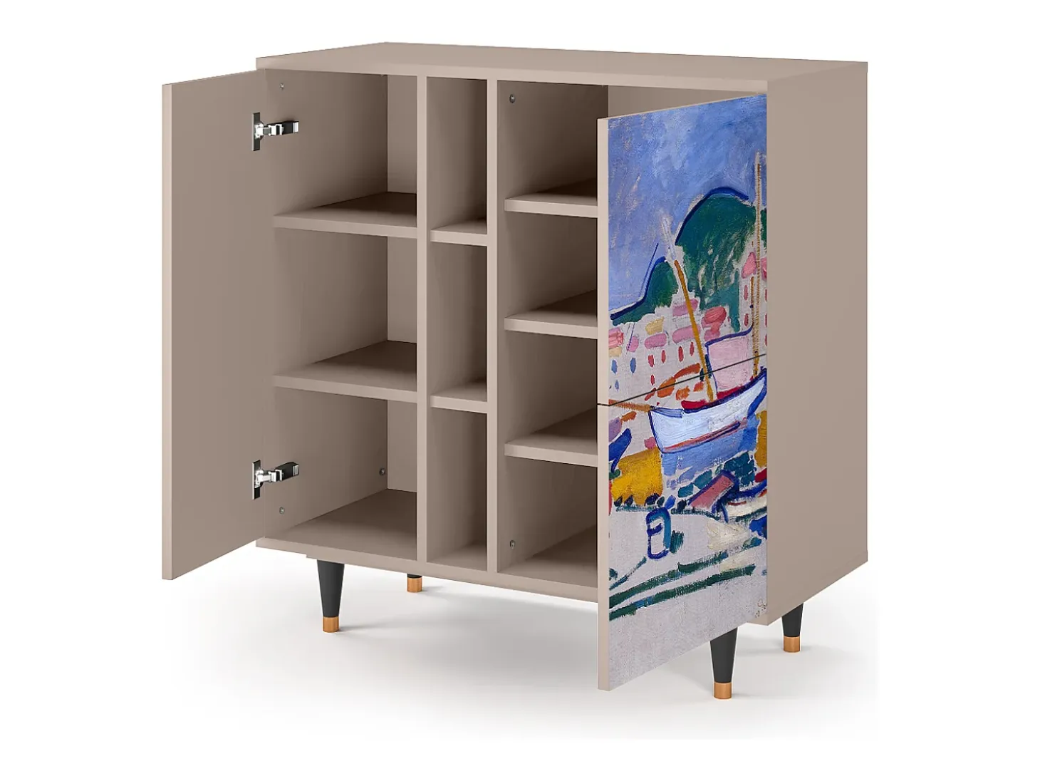 Aparador - 94х96х41 cm - BS5 - The Port of Collioure , Latte