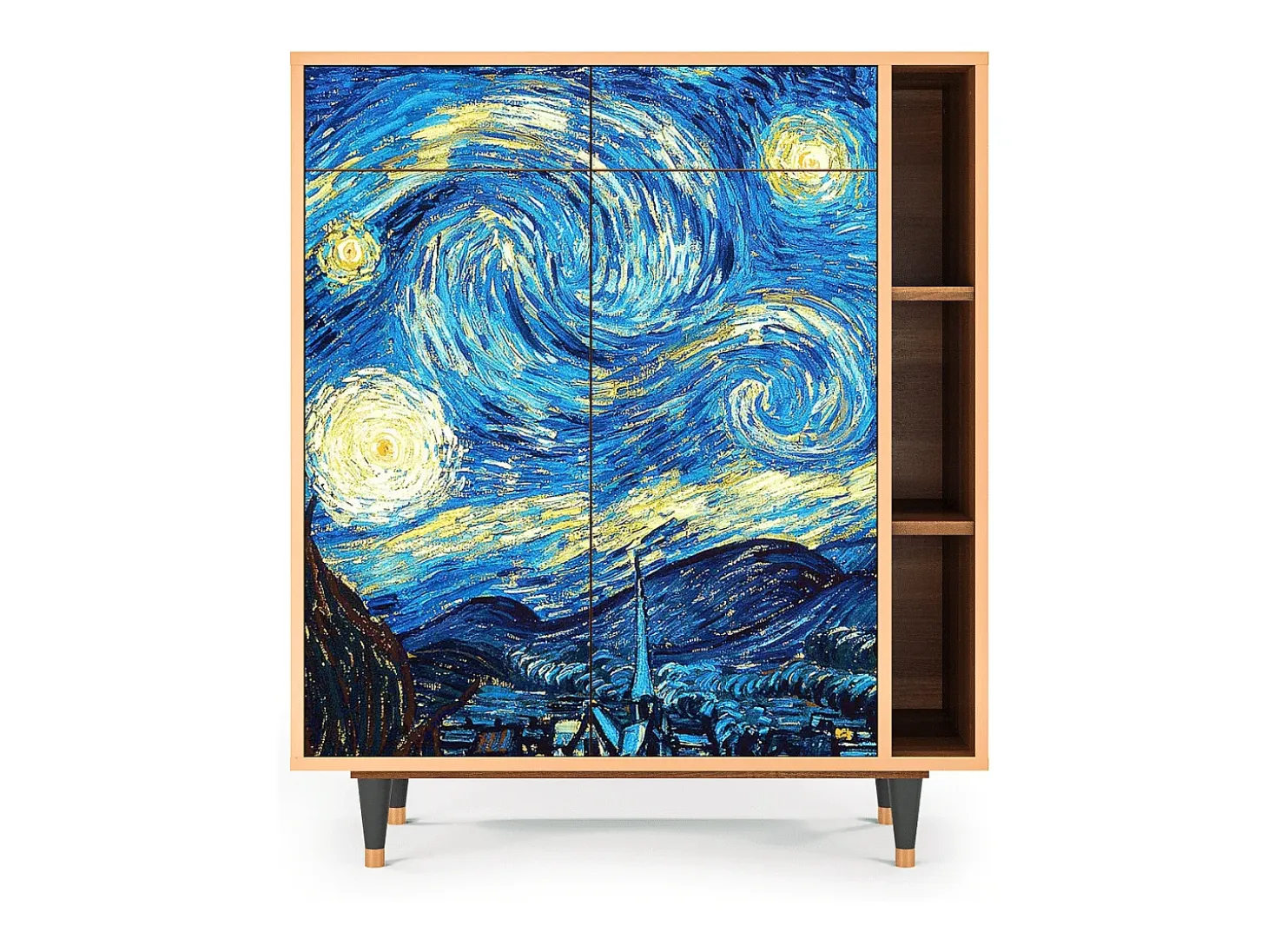 Aparador - 96х110х41 cm - BS6 - The Starry Night , Nogal