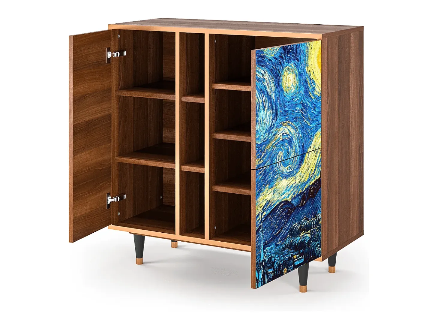 Aparador - 94х96х41 cm - BS5 - The Starry Night , Nogal