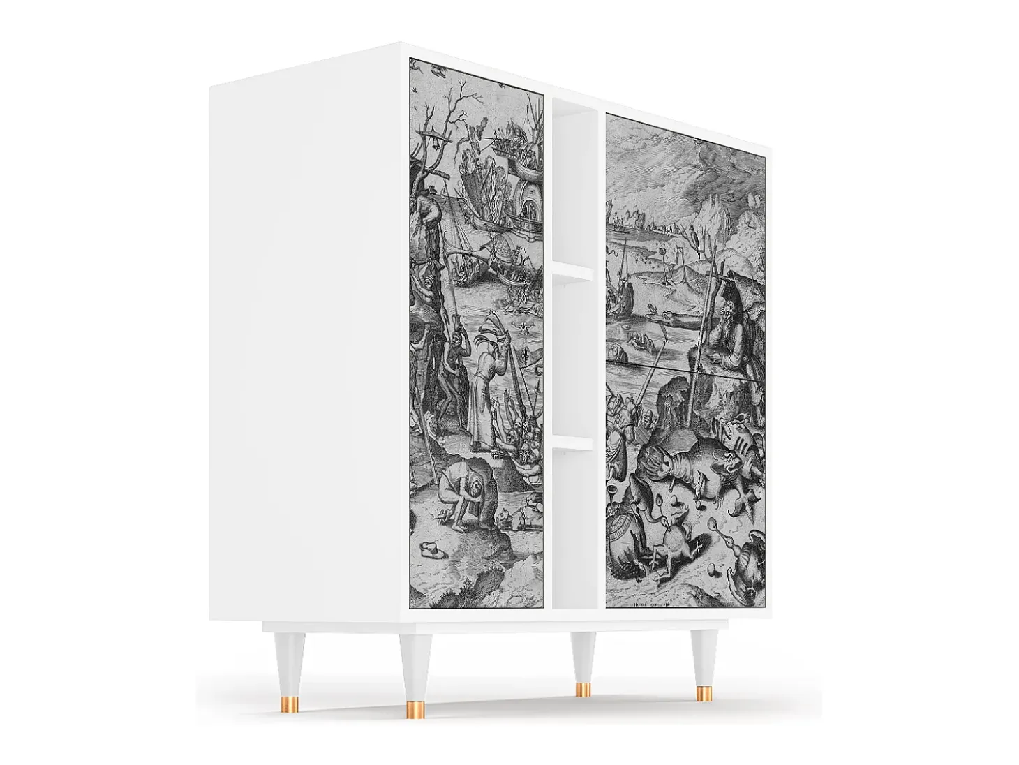 Aparador - 94х96х41 cm - BS5 - The Temptation, Blanco