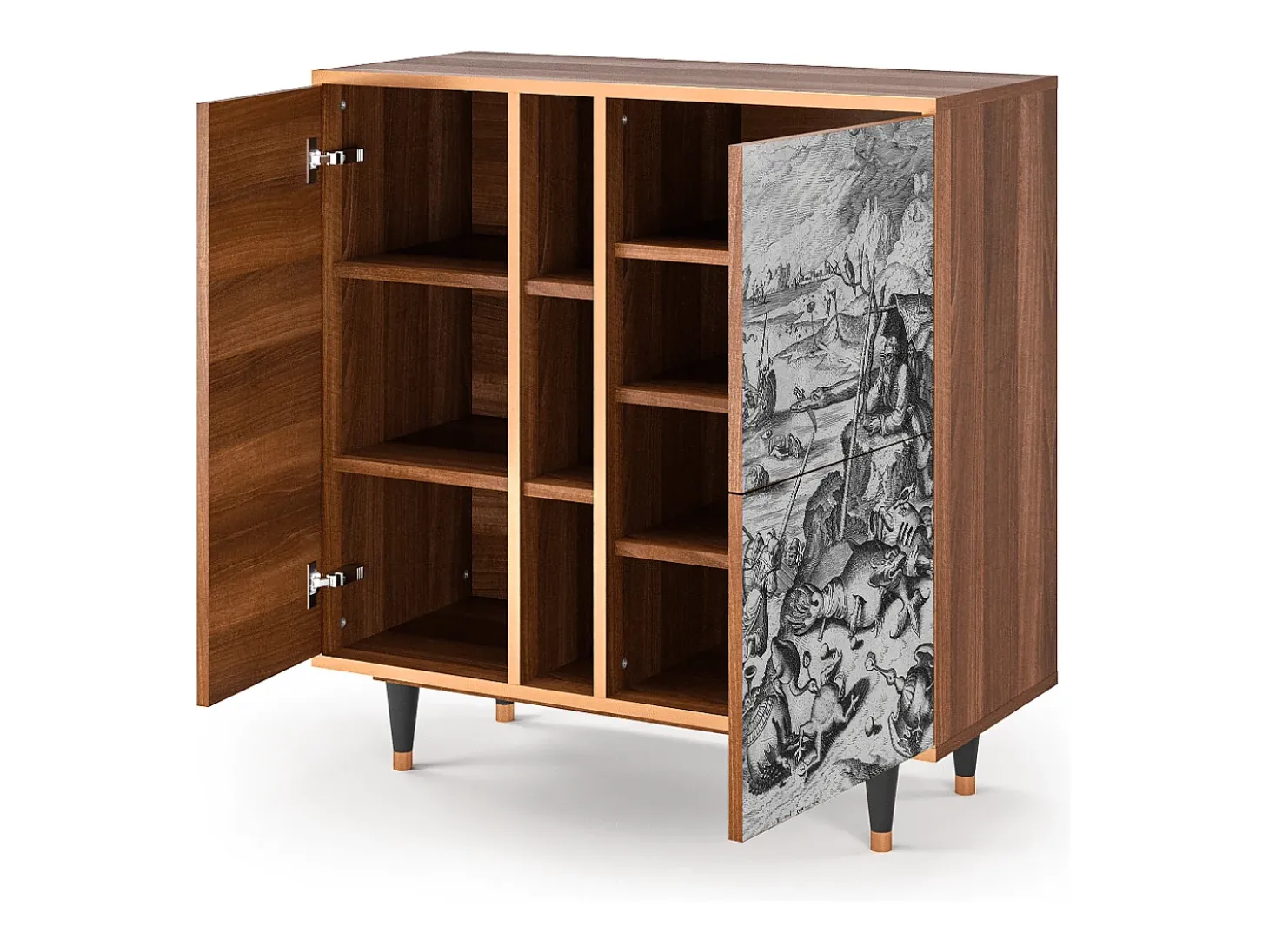 Aparador - 94х96х41 cm - BS5 - The Temptation, Nogal