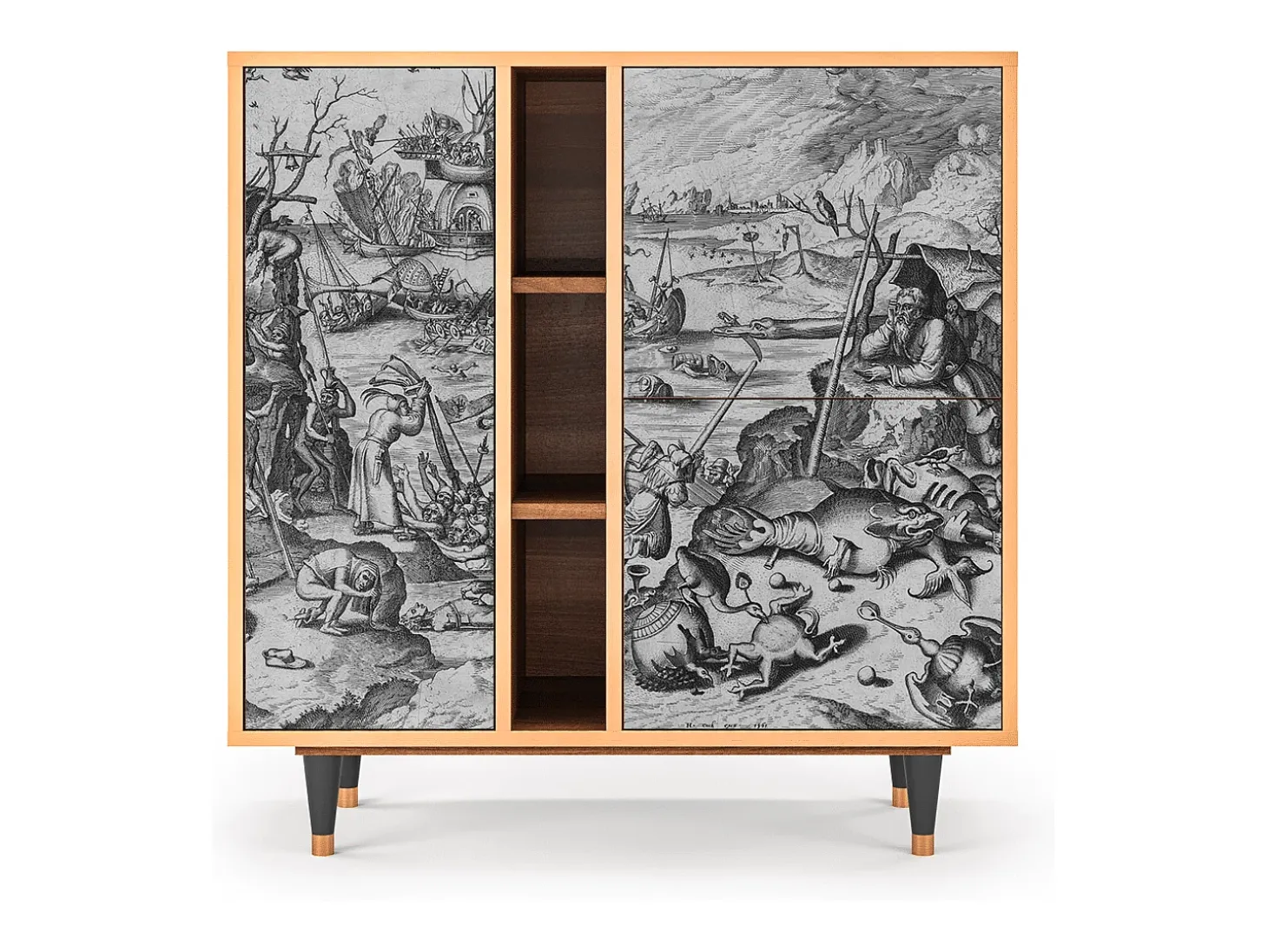 Aparador - 94х96х41 cm - BS5 - The Temptation, Nogal