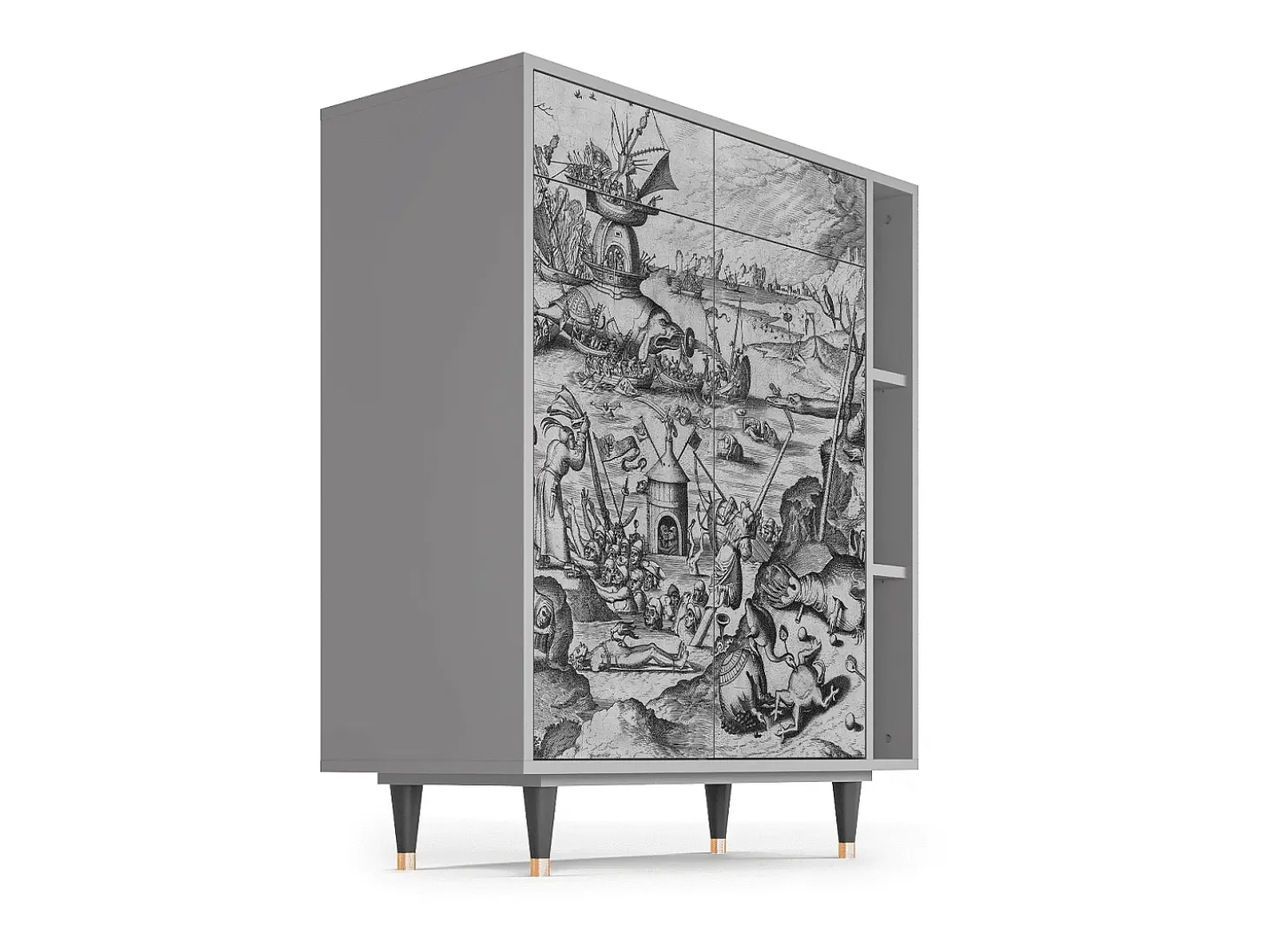 Aparador - 96х110х41 cm - BS6 - The Temptation, Gris