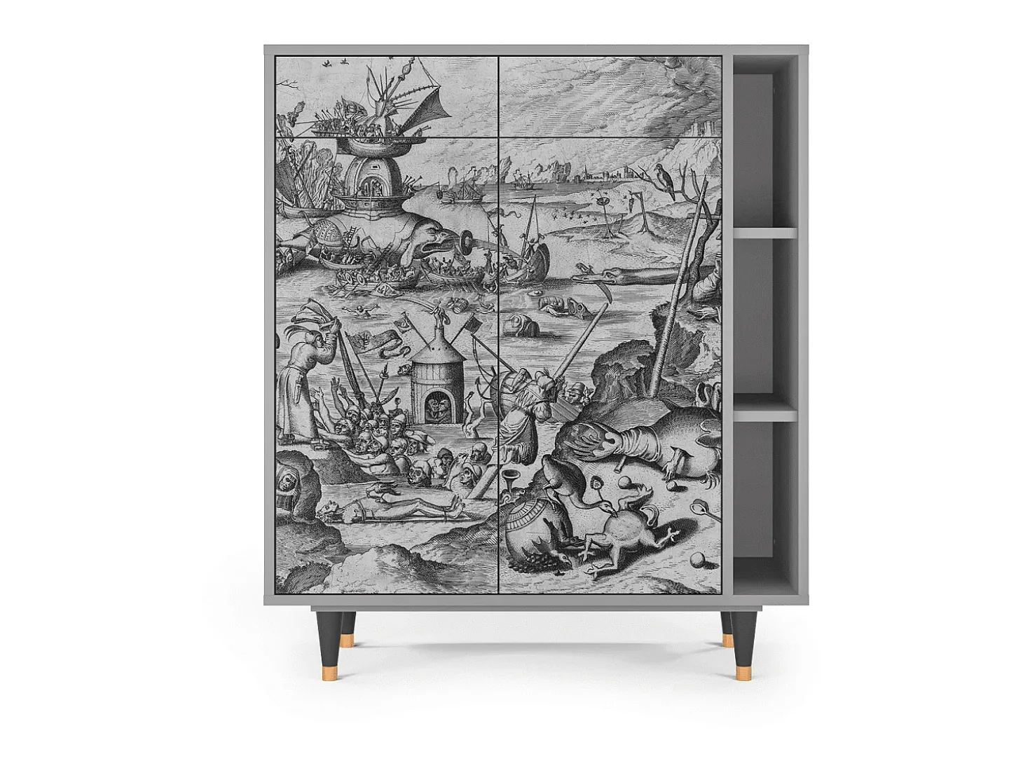 Aparador - 96х110х41 cm - BS6 - The Temptation, Gris