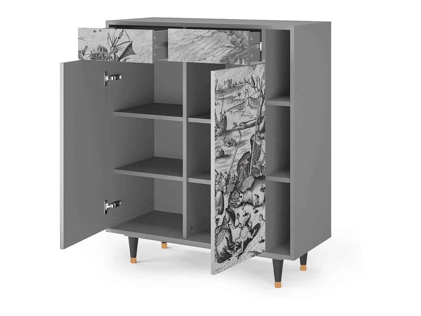 Aparador - 96х110х41 cm - BS6 - The Temptation, Gris