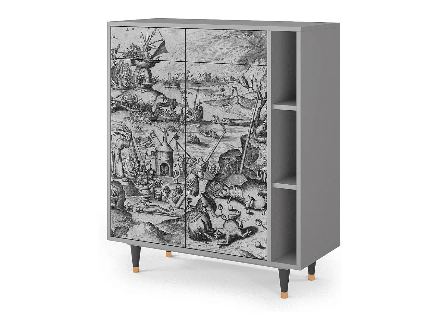 Aparador - 96х110х41 cm - BS6 - The Temptation, Gris