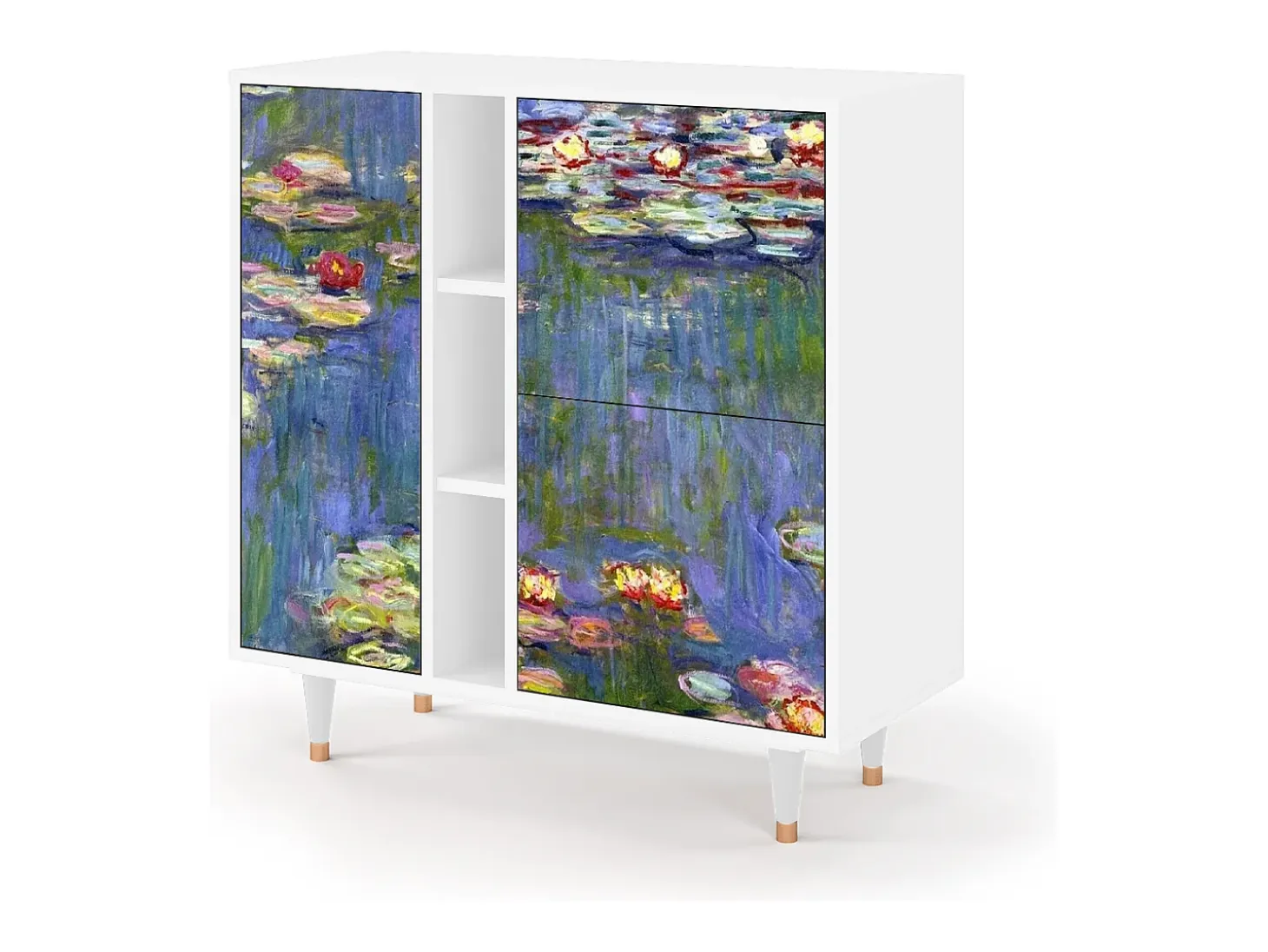 Aparador - 94х96х41 cm - BS5 - The water lily pond , Blanco