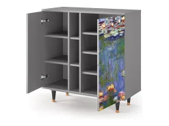 Aparador - 94х96х41 cm - BS5 - The water lily pond , Gris