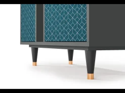 Aparador - 94х96х41 cm - BS5 - Turquoise Geometry, Antracita