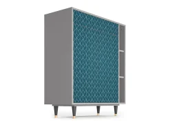 Aparador - 96х110х41 cm - BS6 - Turquoise Geometry, Gris