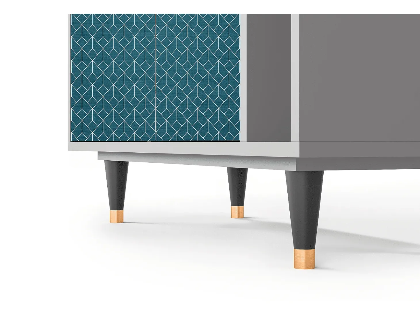 Aparador - 96х110х41 cm - BS6 - Turquoise Geometry, Gris