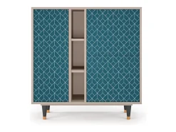 Aparador - 94х96х41 cm - BS5 - Turquoise Geometry, Latte