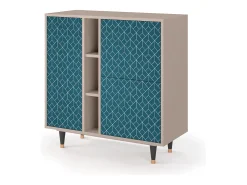 Aparador - 94х96х41 cm - BS5 - Turquoise Geometry, Latte