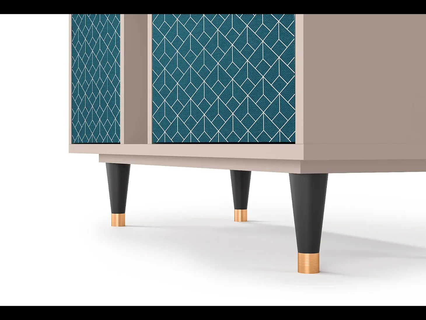 Aparador - 94х96х41 cm - BS5 - Turquoise Geometry, Latte