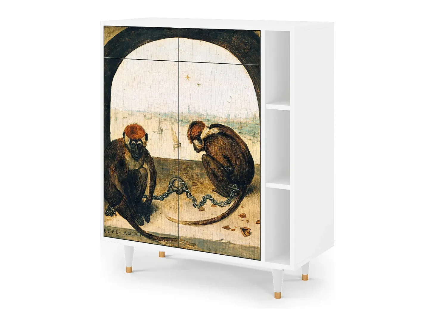 Aparador - 96х110х41 cm - BS6 - Two Monkeys, Blanco