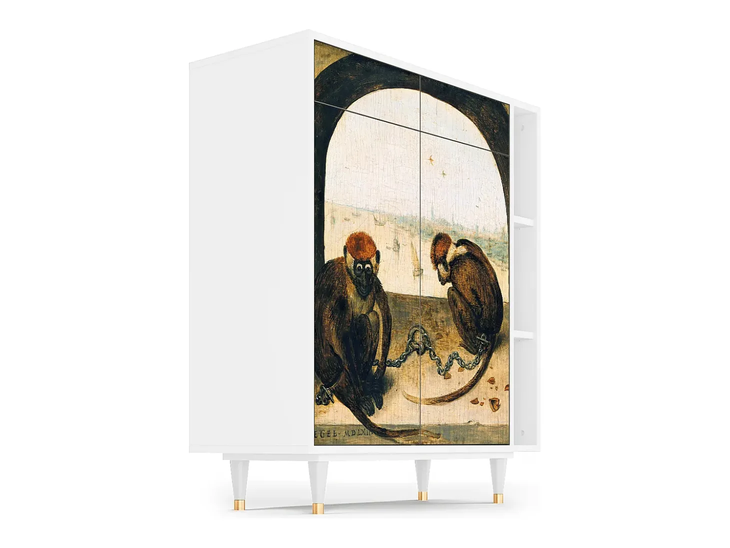 Aparador - 96х110х41 cm - BS6 - Two Monkeys, Blanco