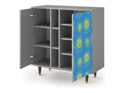 Aparador - 94х96х41 cm - BS5 - Van Gogh Lights, Gris